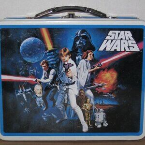 Star Wars Tin Lunch Box 2010 With Sandwich Cutters